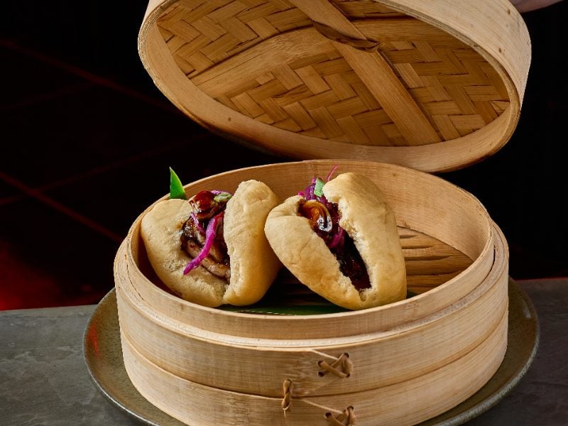 Bao cerdo parrillado